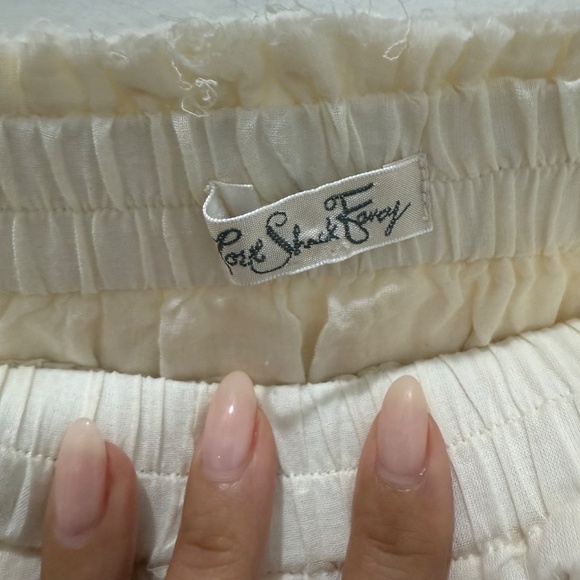 LoveShackFancy Cream Skirt Size 2 - Picture 3 of 6